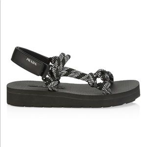 Prada Canvas Sport Sandals